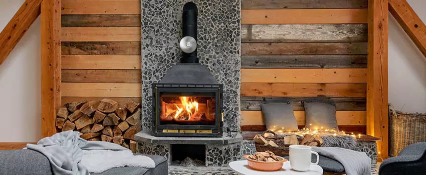 Thelin Hearth Products Direct Vent Gas Stove Fireplace Inspection in Opelika, Alabama